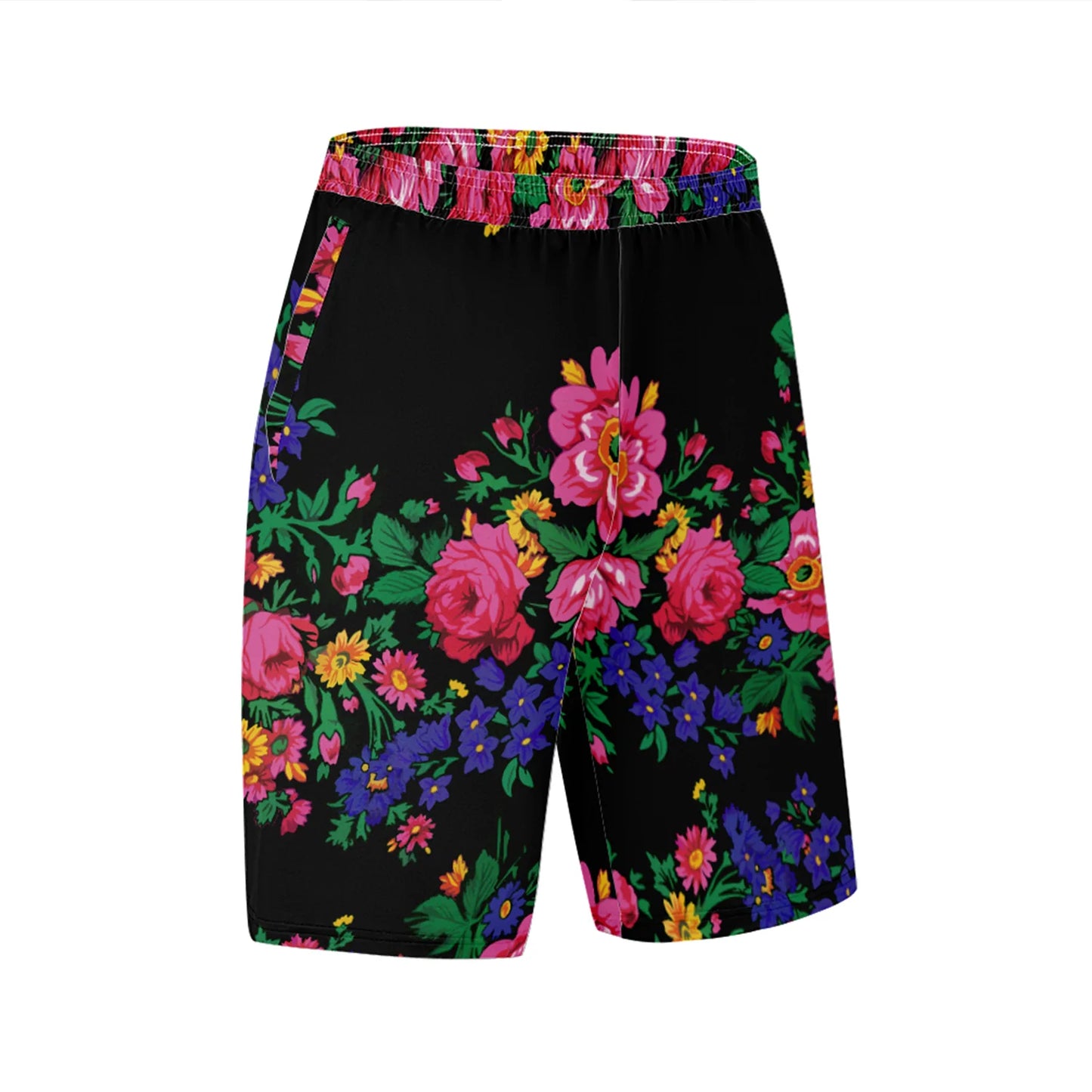 Kokum's Revenge Black Athletic Shorts with Pockets