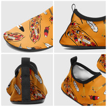 Load image into Gallery viewer, TRD - feather orange Kid&#39;s Sockamoccs Slip On Shoes
