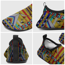 Load image into Gallery viewer, Medicine Blessing Yellow Kid&#39;s Sockamoccs Slip On Shoes
