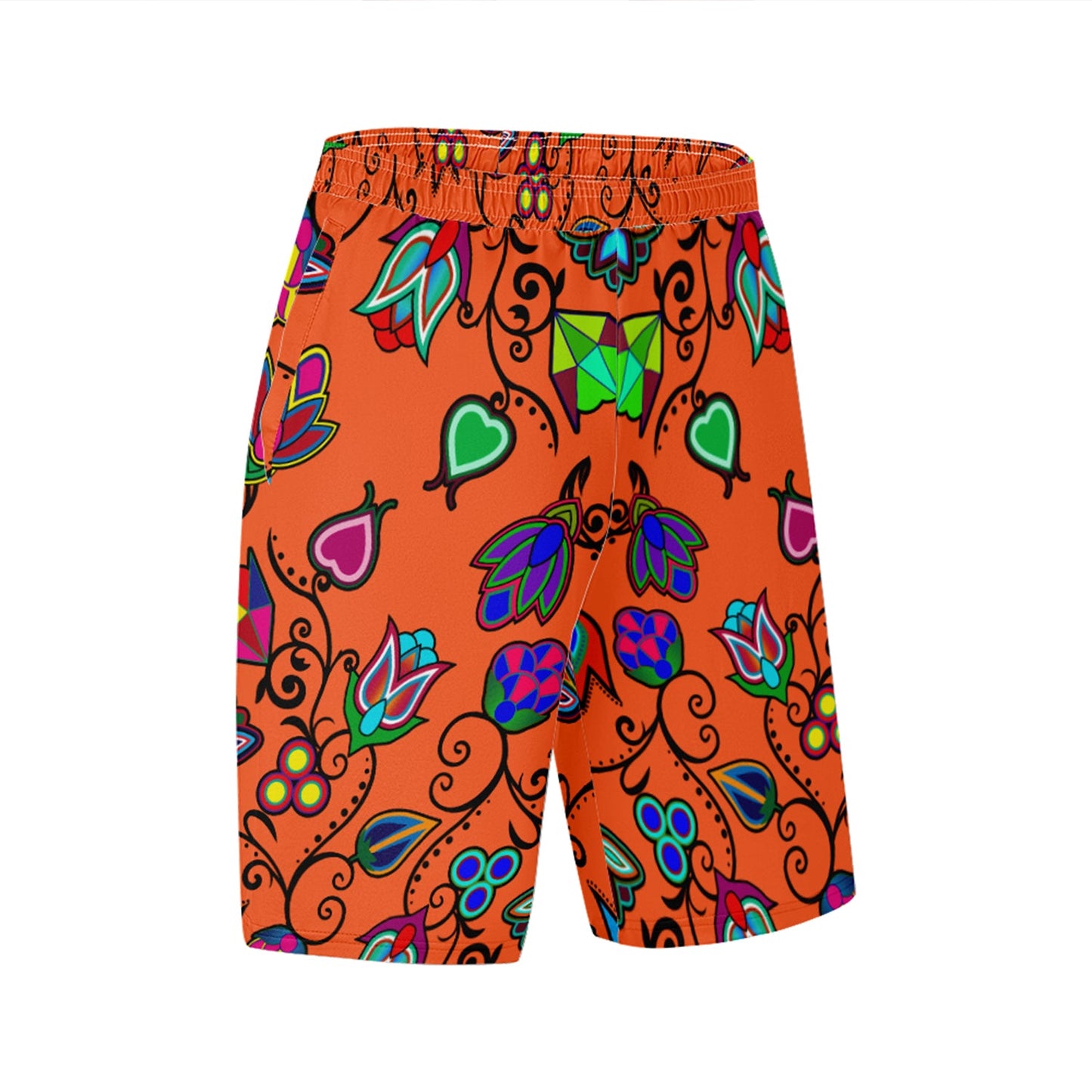 Indigenous Paisley Sierra Athletic Shorts with Pockets