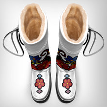 Load image into Gallery viewer, Floral Beadwork People Real Leather MocLux
