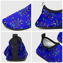 Load image into Gallery viewer, Dakota Damask Blue Kid&#39;s Sockamoccs Slip On Shoes
