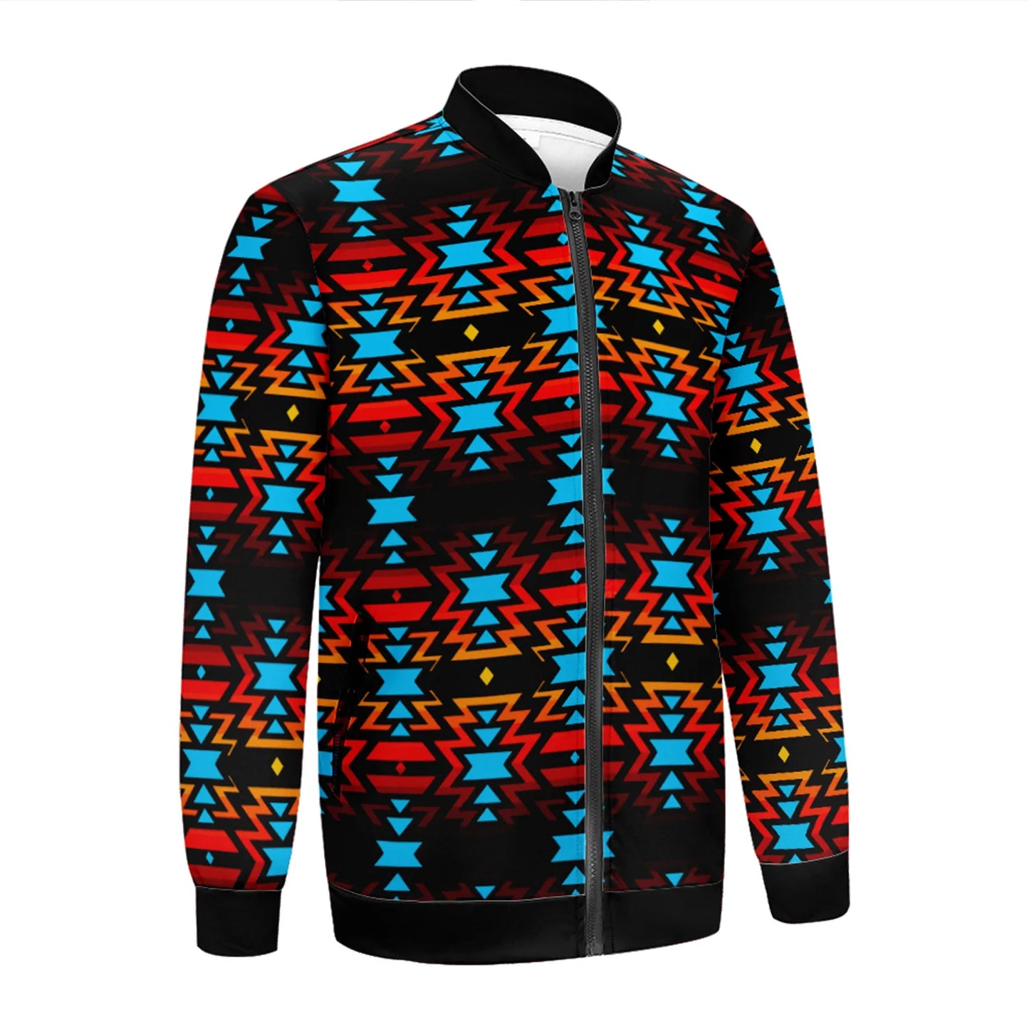 Black Fire and Sky Lightweight Jacket