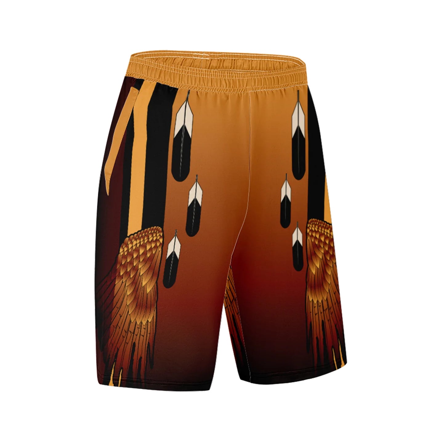 Eagle Wing Athletic Shorts with Pockets