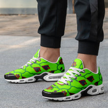 Load image into Gallery viewer, Spring Blossoms on Neon Green Niowaa Air Cushion Shoes
