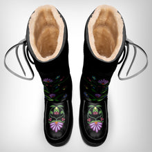 Load image into Gallery viewer, Winter Fire Black Real Leather MocLux
