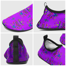 Load image into Gallery viewer, Dakota Damask Purple Kid&#39;s Sockamoccs Slip On Shoes
