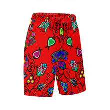 Load image into Gallery viewer, Indigenous Paisley Dahlia Athletic Shorts with Pockets
