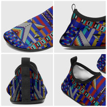 Load image into Gallery viewer, Medicine Blessing Blue Kid&#39;s Sockamoccs Slip On Shoes
