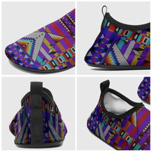 Load image into Gallery viewer, Medicine Blessing Purple Kid&#39;s Sockamoccs Slip On Shoes
