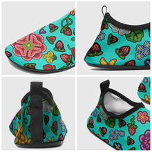 Load image into Gallery viewer, Berry Pop Turquoise Kid&#39;s Sockamoccs Slip On Shoes
