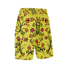 Load image into Gallery viewer, Key Lime Star Athletic Shorts with Pockets
