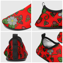 Load image into Gallery viewer, Strawberry Dreams Fire Kid&#39;s Sockamoccs Slip On Shoes
