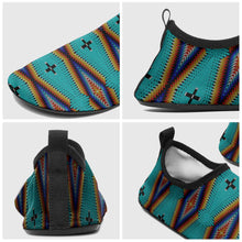 Load image into Gallery viewer, Diamond in the Bluff Turquoise Kid&#39;s Sockamoccs Slip On Shoes
