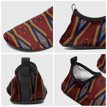 Load image into Gallery viewer, Diamond in the Bluff Red Kid&#39;s Sockamoccs Slip On Shoes
