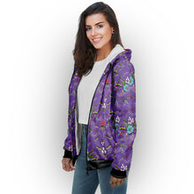 Load image into Gallery viewer, First Bloom Royal Sherpa Hoodie
