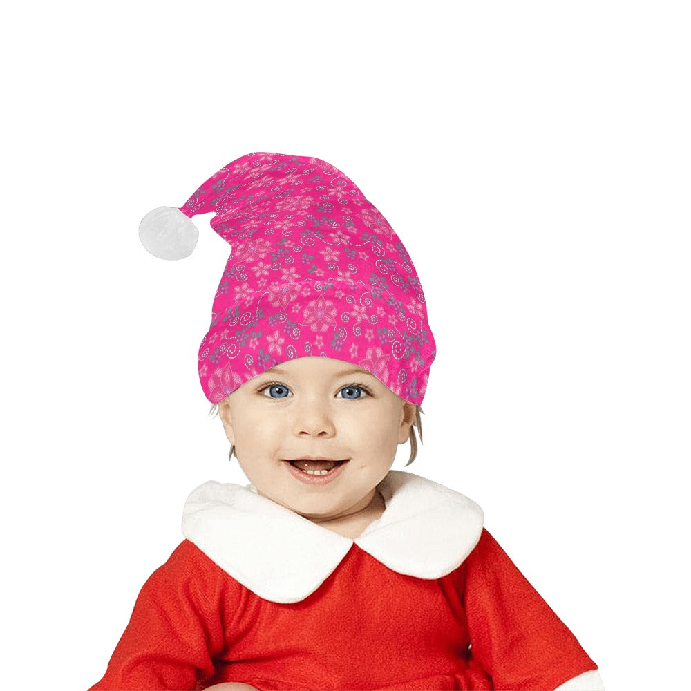 Berry Picking Pink Santa Hat