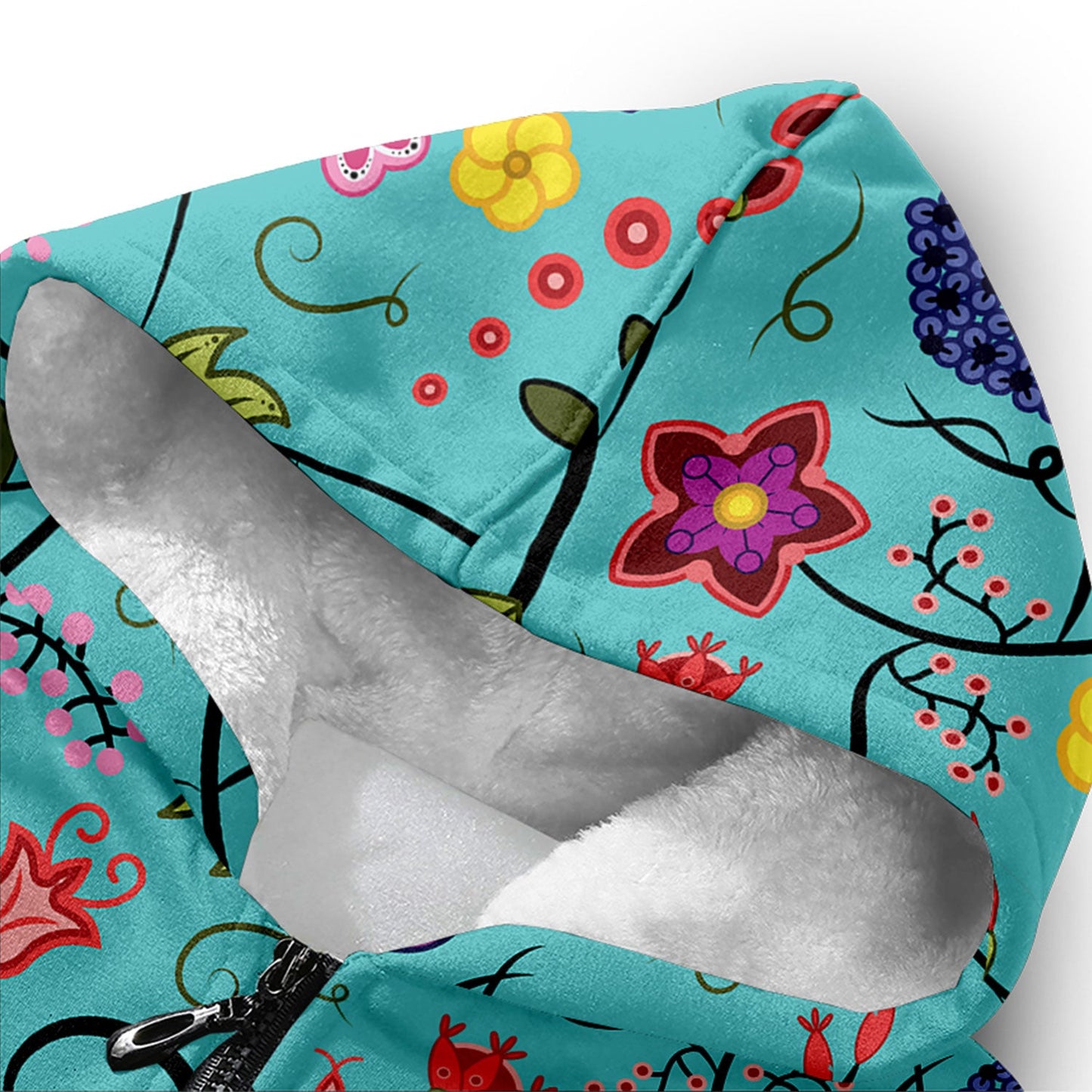 Fresh Fleur Sky Sherpa Hoodie