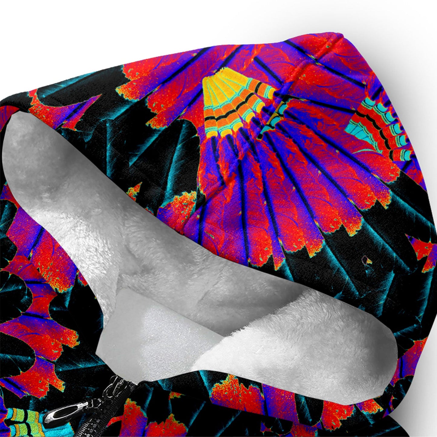 Eagle Feather Remix Sherpa Hoodie