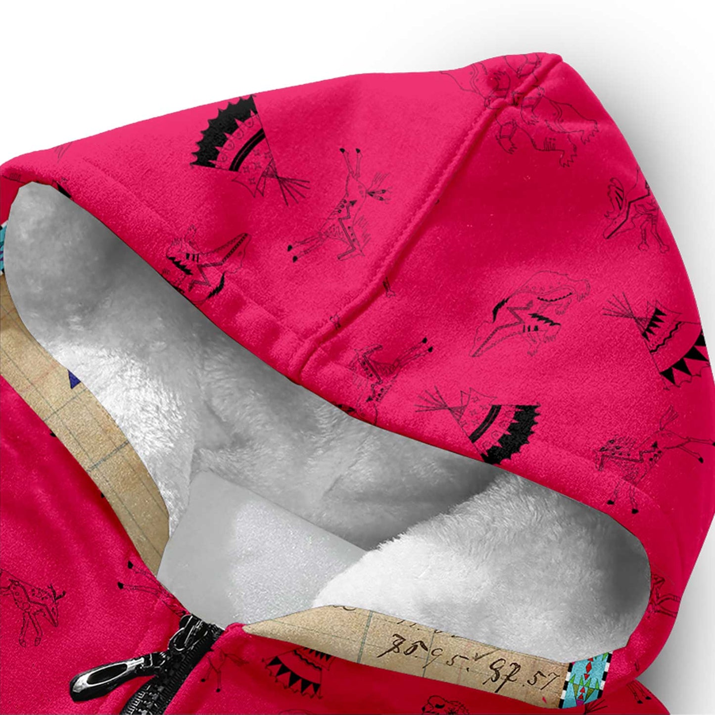 Bear Ledger Berry Sherpa Hoodie