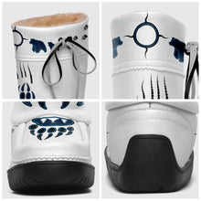 Load image into Gallery viewer, Navy Bearpaw Real Leather MocLux
