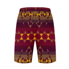 Load image into Gallery viewer, Gold Wool Athletic Shorts with Pockets

