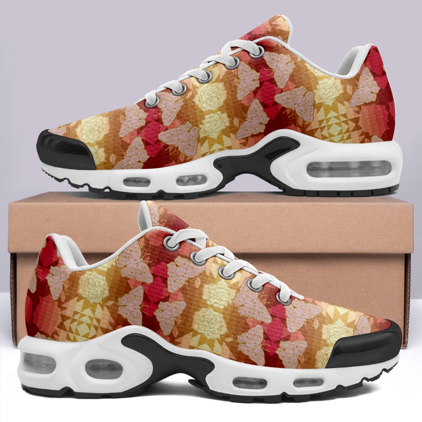 Butterfly and Roses on Geometric Niowaa