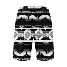 Load image into Gallery viewer, Okotoks Black and White Athletic Shorts with Pockets
