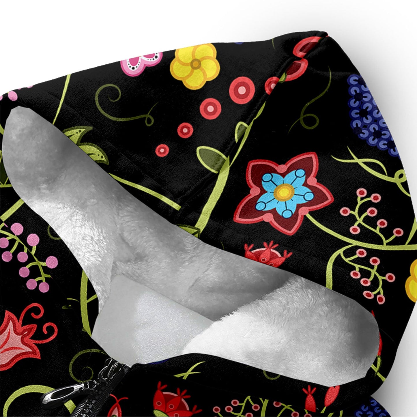 Fresh Fleur Midnight Sherpa Hoodie