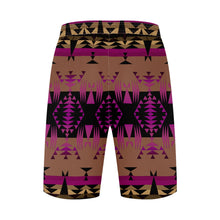 Load image into Gallery viewer, Between the Mountains Berry Athletic Shorts with Pockets
