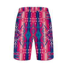 Load image into Gallery viewer, Desert Geo Blue Athletic Shorts with Pockets
