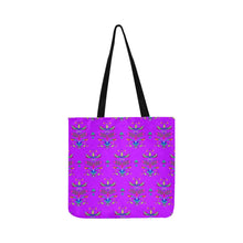 Load image into Gallery viewer, Dakota Damask Purple Reusable Shopping Bag
