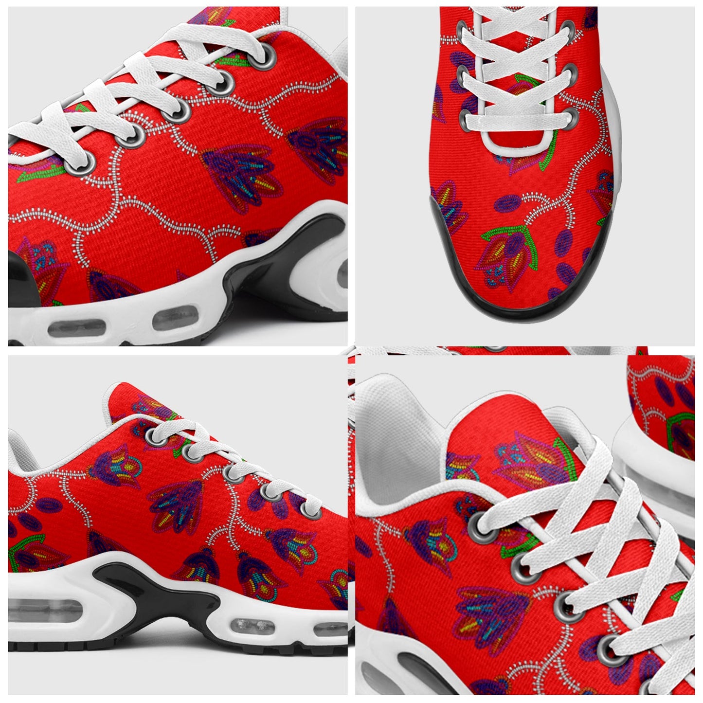 Spring Blossoms on Red Niowaa Air Cushion Shoes