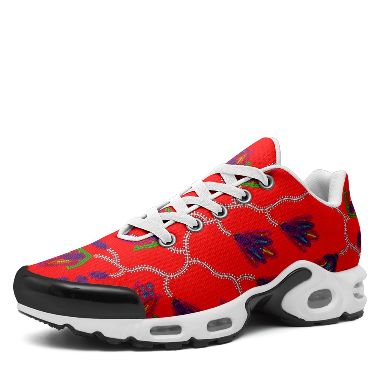 Spring Blossoms on Red Niowaa Air Cushion Shoes