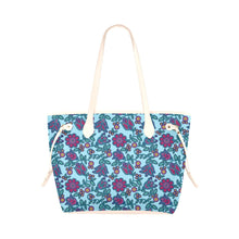 Load image into Gallery viewer, Beaded Nouveau Marine Clover Canvas Tote Bag
