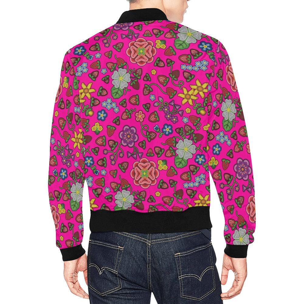 Berry Pop Blush Bomber Jacket for Men