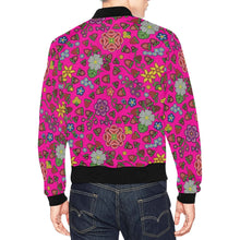 Load image into Gallery viewer, Berry Pop Blush Bomber Jacket for Men
