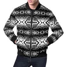 Load image into Gallery viewer, Black Rose Shadow Bomber Jacket for Men
