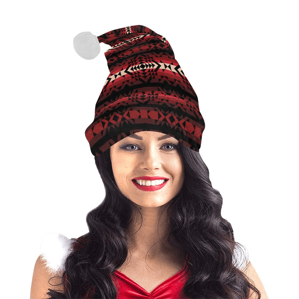 Black Rose Santa Hat