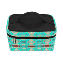 Load image into Gallery viewer, Gathering Earth Turquoise Cosmetic Bag/Large
