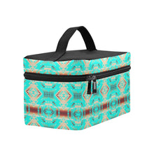 Load image into Gallery viewer, Gathering Earth Turquoise Cosmetic Bag/Large
