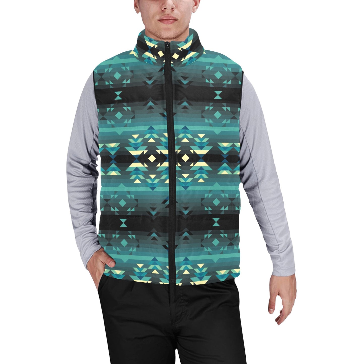 Inspire Green Men's Padded Vest Jacket