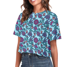 Load image into Gallery viewer, Beaded Nouveau Marine Crop Top
