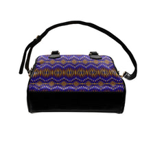 Load image into Gallery viewer, Fire Feather Blue Shoulder Handbag
