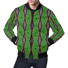 Load image into Gallery viewer, Diamond in the Bluff Lime Bomber Jacket for Men
