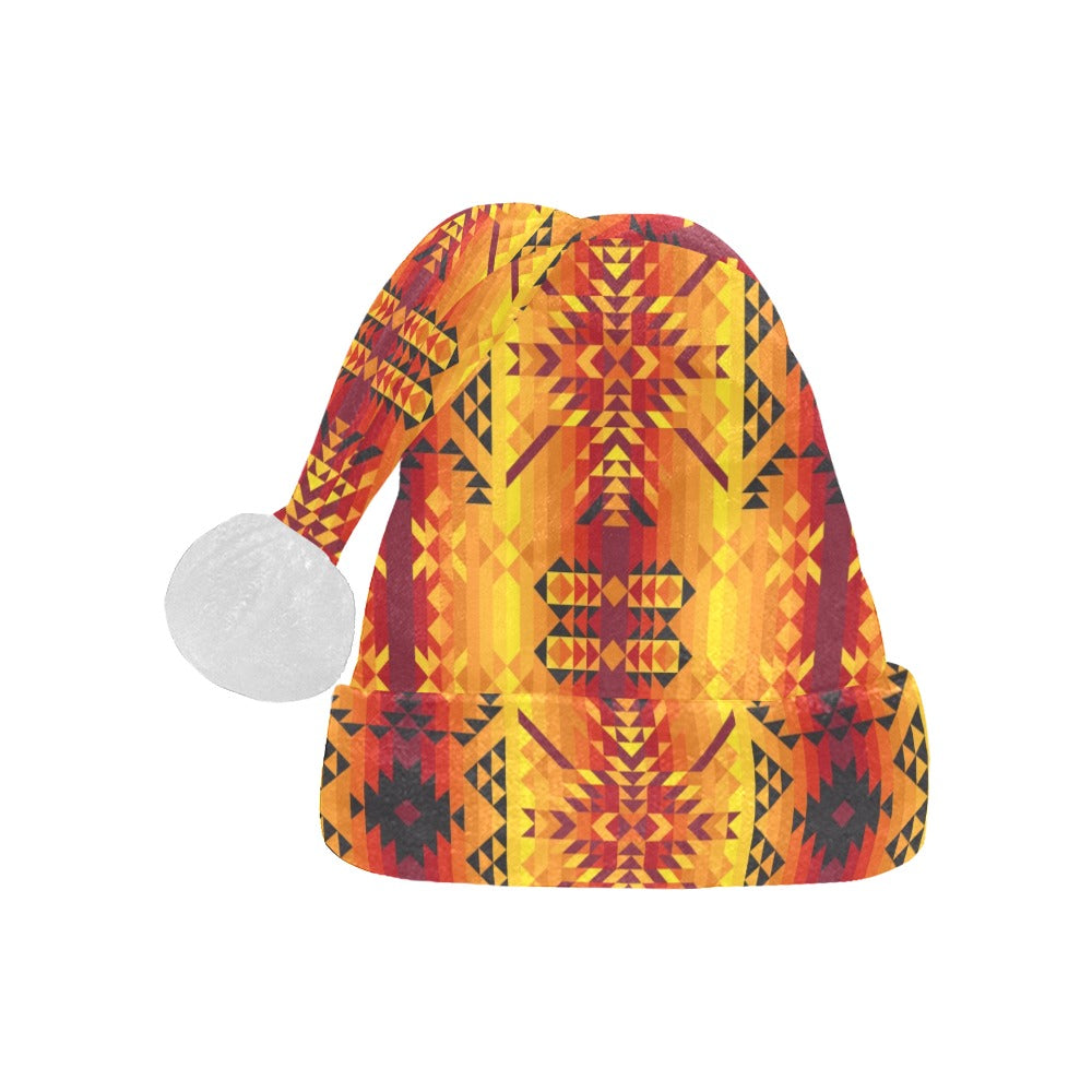 Desert Geo Yellow Red Santa Hat