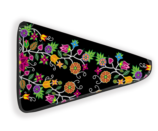 Floral Beadwork 27 Inch Fan Case