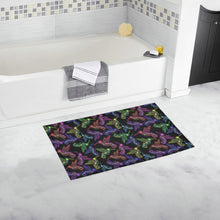 Load image into Gallery viewer, Neon Floral Hummingbirds Bath Rug 16&#39;&#39;x 28&#39;&#39;
