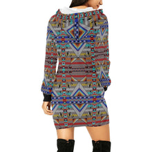 Load image into Gallery viewer, Medicine Blessing Grey Hoodie Dress
