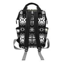 Load image into Gallery viewer, Black Rose Shadow Multi-Function Diaper Backpack/Diaper Bag
